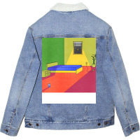 Clean Sleeping Room Yot Club Off The Grid Unisex Sherpa-lined Denim Jacket | Artistshot