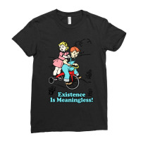 Existence Is Meaningless! Nihilist Statement Tee Ladies Fitted T-shirt | Artistshot