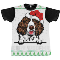 Merry Woofmas English Springer Spaniel Christmas Dog Lovers T Shirt Graphic T-shirt | Artistshot