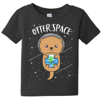 Otter Space T  Shirt Otter Space Cute Funny Sea Otter Astronaut Milky Baby Tee | Artistshot