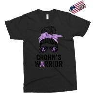 Crohn's Awareness Month Crohn's Warrior Purple Ribbon Womens Exclusive T-shirt | Artistshot