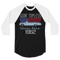 Topless Silver Blue 3/4 Sleeve Shirt | Artistshot