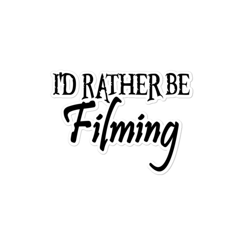 Filming Films Director Actor Actress Spectator Cinema Television Strea Sticker | Artistshot