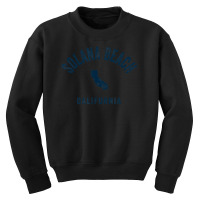 Trending Solana Beach California Ca Vintage 70s Sports Navy Print Youth Sweatshirt | Artistshot