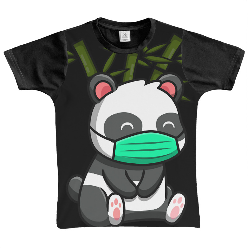 Hot Trend Cute Panda Sitting And Wearing Mask Graphic Youth T-shirt | Artistshot