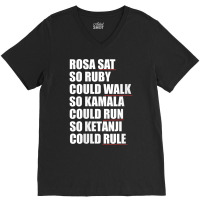 Womens Rosa Sat Ruby Walk Kamala Run So Ketanji Could Rule Kbj Meme V V-neck Tee | Artistshot