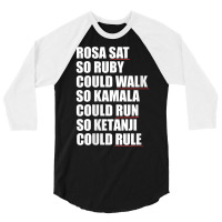 Womens Rosa Sat Ruby Walk Kamala Run So Ketanji Could Rule Kbj Meme V 3/4 Sleeve Shirt | Artistshot