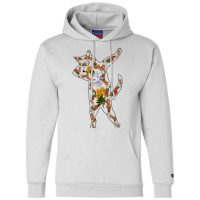 Cat In Lotus Tattoo Dabbing Champion Hoodie | Artistshot