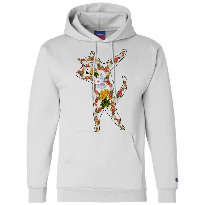 Cat In Lotus Tattoo Dabbing Champion Hoodie | Artistshot