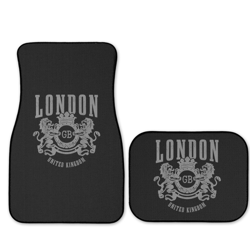 London Uk Vintage Gb England Great Britain United Kingdom Full Set Car Mats | Artistshot