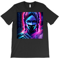 Fille Cyberpunk Fonds Dcran Cyberpunk 4k Oeuvre Cyberpunk Art Conceptu T-shirt | Artistshot