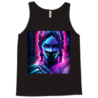 Fille Cyberpunk Fonds Dcran Cyberpunk 4k Oeuvre Cyberpunk Art Conceptu Tank Top | Artistshot