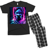 Fille Cyberpunk Fonds Dcran Cyberpunk 4k Oeuvre Cyberpunk Art Conceptu Men's T-shirt Pajama Set | Artistshot