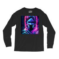 Fille Cyberpunk Fonds Dcran Cyberpunk 4k Oeuvre Cyberpunk Art Conceptu Long Sleeve Shirts | Artistshot