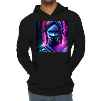 Fille Cyberpunk Fonds Dcran Cyberpunk 4k Oeuvre Cyberpunk Art Conceptu Lightweight Hoodie | Artistshot