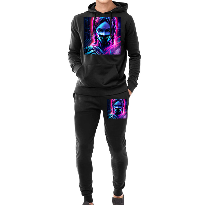 Fille Cyberpunk Fonds Dcran Cyberpunk 4k Oeuvre Cyberpunk Art Conceptu Hoodie & Jogger Set | Artistshot