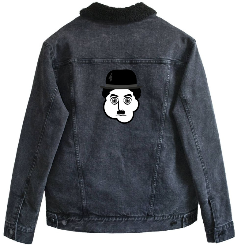 Charles Chaplin Unisex Sherpa-Lined Denim Jacket by DebraAnnKnapp | Artistshot