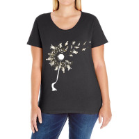 Trending Dandelion Flower Antarctica Animal Funny Penguin Ladies Curvy T-shirt | Artistshot