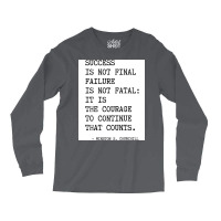 Churchill's Quote Long Sleeve Shirts | Artistshot