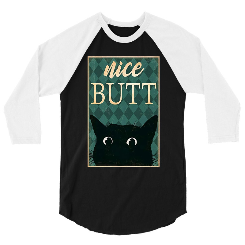 Nice Cat 3/4 Sleeve Shirt by Woljo | Artistshot