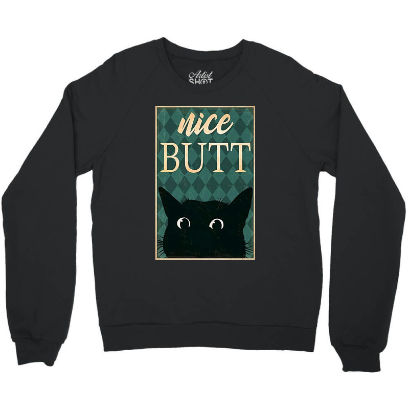 Nice Cat Crewneck Sweatshirt by Woljo | Artistshot