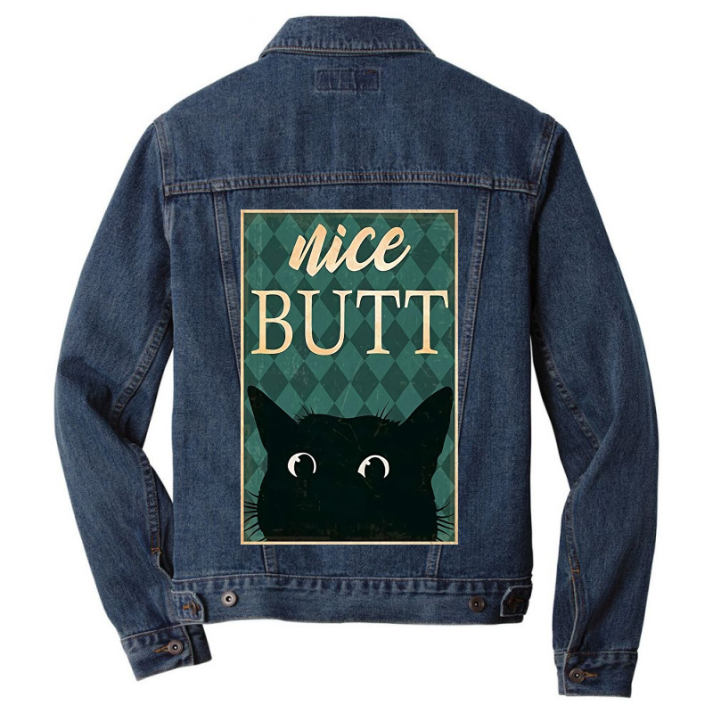 Nice Cat Men Denim Jacket by Woljo | Artistshot