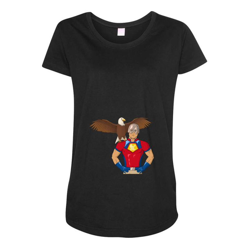 Peacemaker And Eagly Dceu Maternity Scoop Neck T-shirt | Artistshot