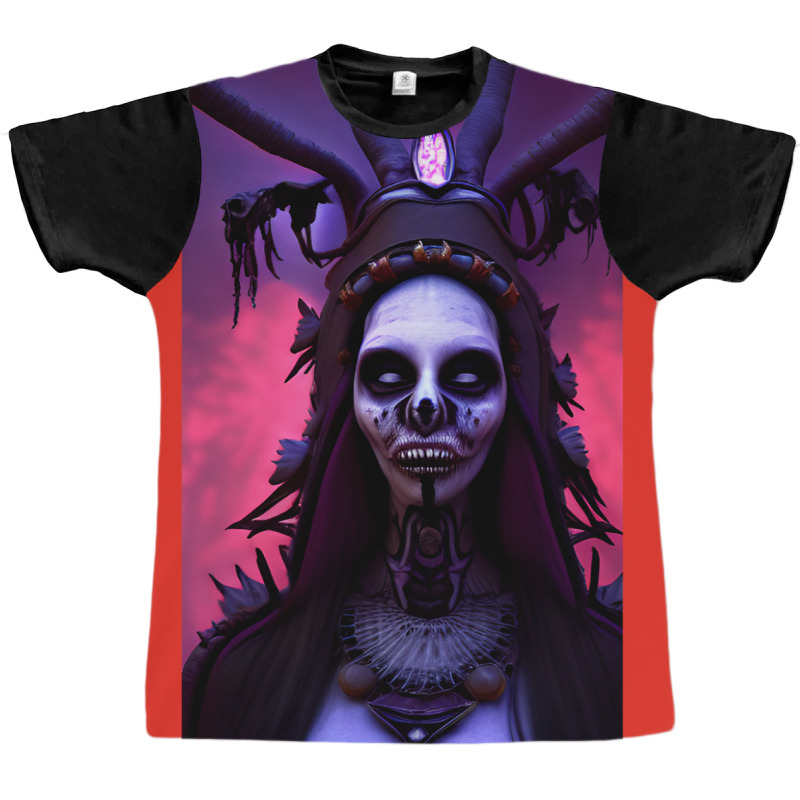 Undead Witch Doctor Shaman Voodoo Priestess Version Deux Par Designs Graphic T-shirt by ranhelglitze | Artistshot