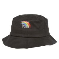 Nihilism Means Nothing To Me Vintage Style Faded Rainbow Design Bucket Hat | Artistshot