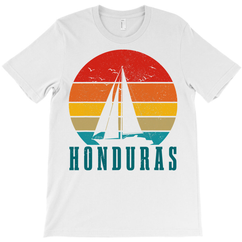 Honduras Vintage Sailing Boat Sailor Souvenir T-shirt | Artistshot