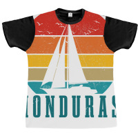 Honduras Vintage Sailing Boat Sailor Souvenir Graphic T-shirt | Artistshot