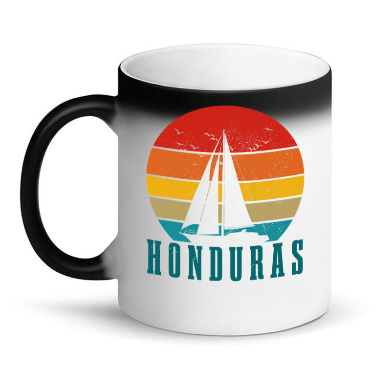 Honduras Vintage Sailing Boat Sailor Souvenir Magic Mug | Artistshot