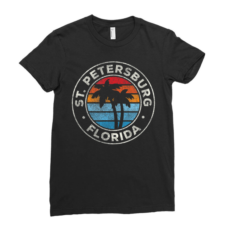 Hot Trend St. Petersburg Florida Fl Vintage Retro 70s Ladies Fitted T-Shirt by michaelyounger19 | Artistshot