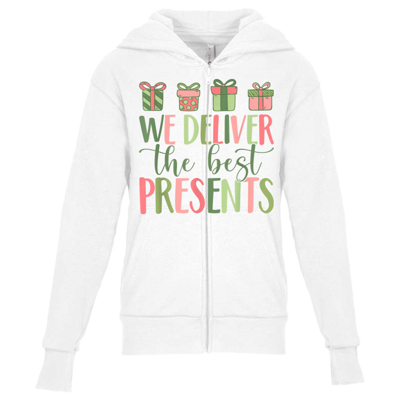 We Deliver The Best Present Labor Delivery Nurse Christmas T Shirt Youth Zipper Hoodie by vietnammmm | Artistshot