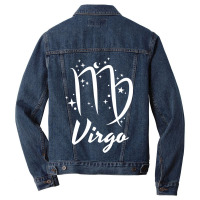 Virgo Season Zodiac Horoscope Birthday Stars Moon Men Women Men Denim Jacket | Artistshot