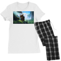 Aesthetics Moving Castle In Forest Women's Pajamas Set | Artistshot