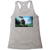 Aesthetics Moving Castle In Forest Racerback Tank | Artistshot