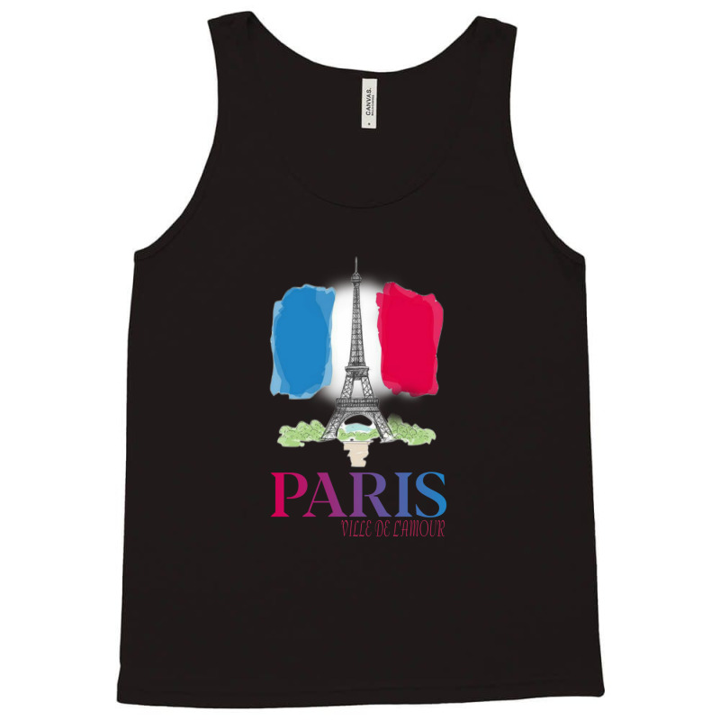 Paris City Of Love Tank Top by MichaelVictory | Artistshot