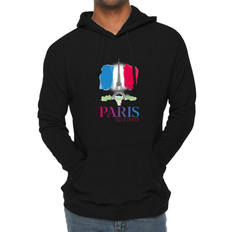 Paris City Of Love Lightweight Hoodie by MichaelVictory | Artistshot