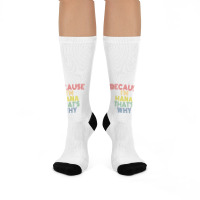 Because I'm Hana That's Why Personalized Name Funny T Shirt Crew Socks | Artistshot