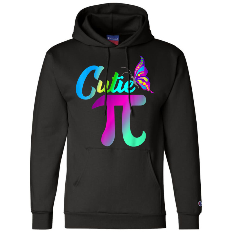 Pi Day Funny Cute Cutie Pi Pretty Math Butterfly Girls Pi Champion Hoodie | Artistshot