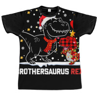 Brothersaurus Brother Dinosaur Christmas Pajamas Trex Family T Shirt Graphic T-shirt | Artistshot