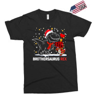 Brothersaurus Brother Dinosaur Christmas Pajamas Trex Family T Shirt Exclusive T-shirt | Artistshot