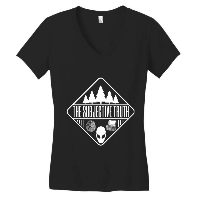 Hot Trend The Subjective Truth Iii Women's V-Neck T-Shirt by Pannell Quintero | Artistshot