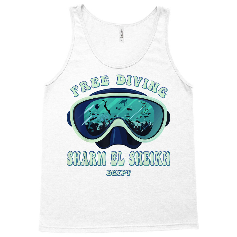 Free Diving, Sharm El Sheikh Egypt Underwater Divers Mask T Shirt Tank Top by deemerx8lmshare | Artistshot