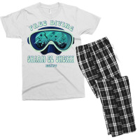 Free Diving, Sharm El Sheikh Egypt Underwater Divers Mask T Shirt Men's T-shirt Pajama Set | Artistshot