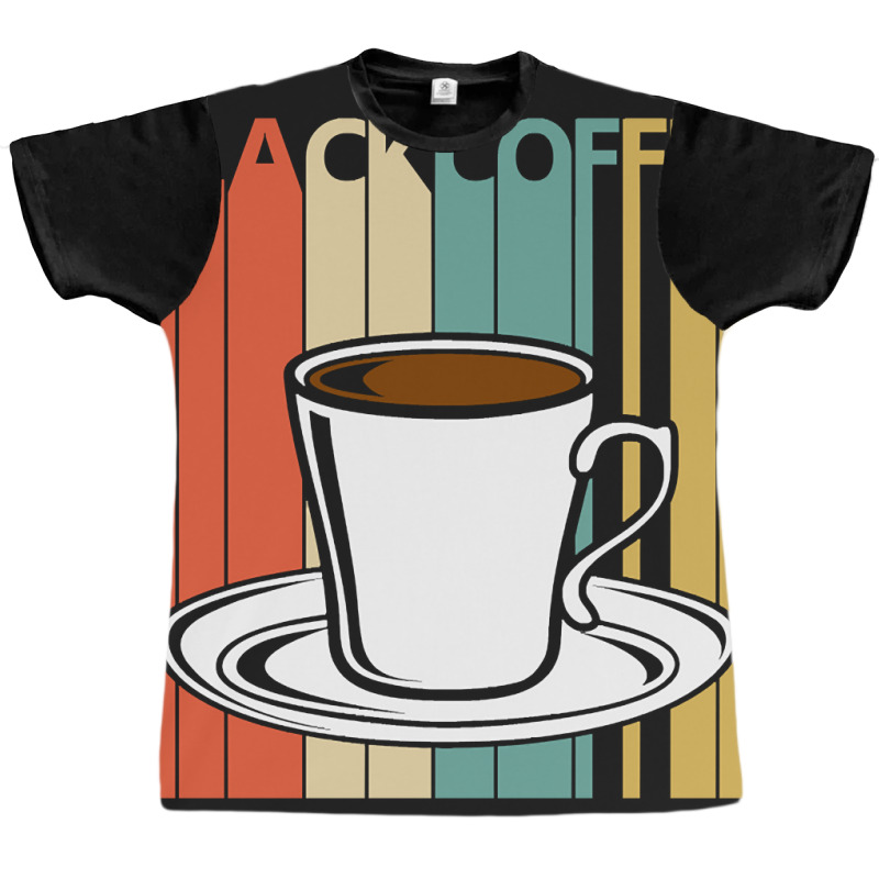 Hot Trend Vintage Black Coffee Lover Gift Graphic T-shirt by laurynvanhoose | Artistshot