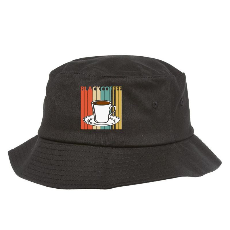 Hot Trend Vintage Black Coffee Lover Gift Bucket Hat by laurynvanhoose | Artistshot