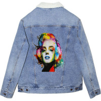 Marilyn Unisex Sherpa-lined Denim Jacket | Artistshot