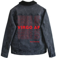 Virgo Af Unisex Sherpa-lined Denim Jacket | Artistshot